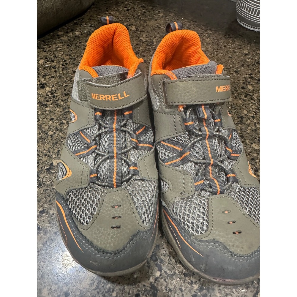 Merrell Kids Sneakers Gray with Orange Accents